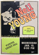 Neil Young at the Winnipeg Concert Hall poster